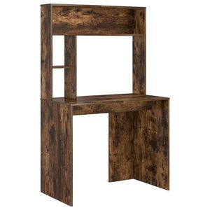 vidaXL Stůl Kouřov&yacute; dub 91 x 50 x 149 cm Kompozitn&iacute; dřevo