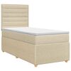 vidaXL Postel boxspring s matrac&iacute; s čelo Kr&eacute;mov&aacute; 80 x 200 cm Textil