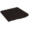 vidaXL Koupelnov&aacute; deska tmavě hněd&aacute; 60x60x(2-6) cm o&scaron;etřen&yacute; masiv