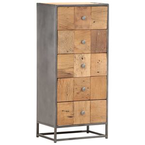 vidaXL Komoda se z&aacute;suvkami 45 x 30 x 100 cm masivn&iacute; recyklovan&eacute; dřevo
