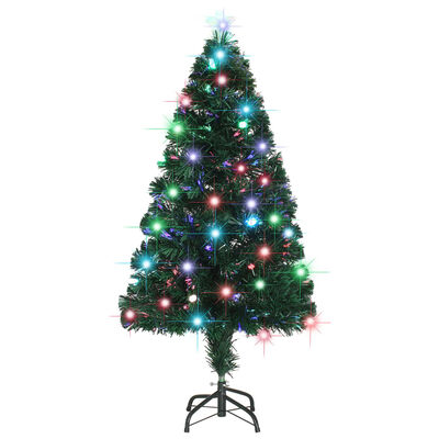 vidaXL Vánoční stromek se stojanem a LED 120 cm optické vlákno