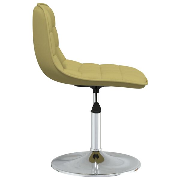 vidaXL Otočn&eacute; j&iacute;deln&iacute; židle 4 ks zelen&eacute; textil