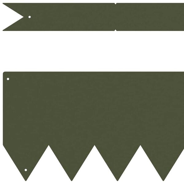 vidaXL Okraj tr&aacute;vn&iacute;ku 20 pcs Olivově zelen&aacute; 100 x 0,05 x 20 cm