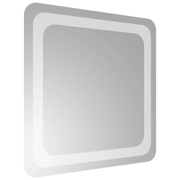 vidaXL Koupelnov&eacute; zrcadlo s LED osvětlen&iacute;m 40x40 cm
