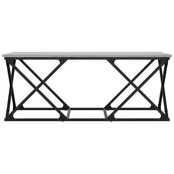 vidaXL Konferenčn&iacute; stolek &scaron;ed&yacute; sonoma 100x49x40 cm kompozitn&iacute; dřevo