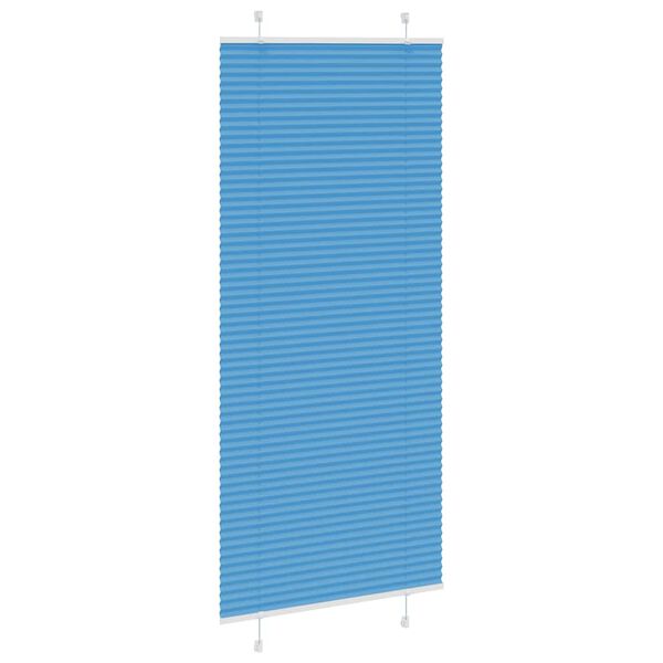 vidaXL Plisovan&aacute; roleta modr&aacute; 90x200 cm &Scaron;&iacute;řka l&aacute;tky 89,4 cm Polyester
