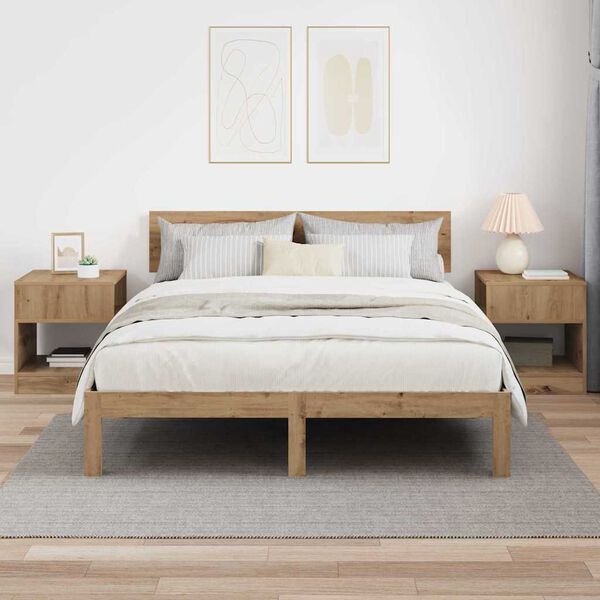 vidaXL Odkl&aacute;dac&iacute; stolek 2 pcs Artisanov&yacute; dub 40,5 x 40 x 45 cm