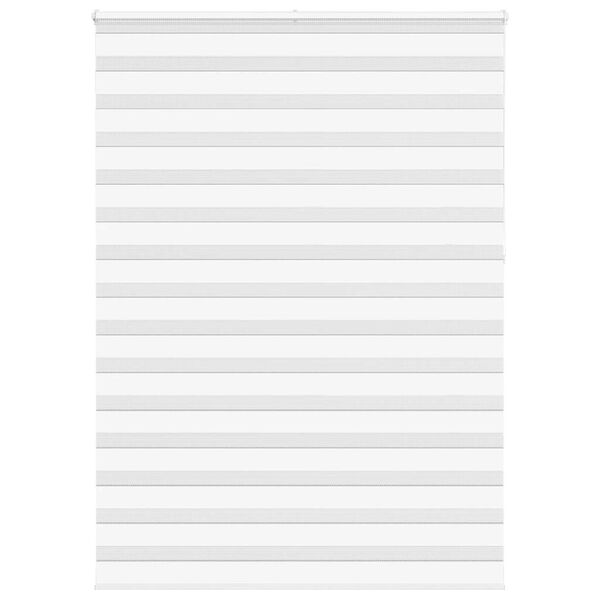 vidaXL Zebra roleta b&iacute;l&aacute; 160x230 cm &scaron;&iacute;řka l&aacute;tky 155,9 cm polyester