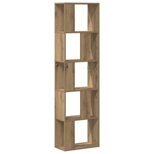 vidaXL Knihovna 5patrov&aacute; dub artisan 45x23,5x162,5 cm kompozitn&iacute; dřevo