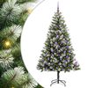 vidaXL Uměl&yacute; v&aacute;nočn&iacute; stromeček s uměl&yacute;m sněhem 300 LED Tepl&aacute; b&iacute;l&aacute;