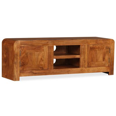 vidaXL TV stolek masivní dřevo s medovým povrchem 120 x 30 x 40 cm