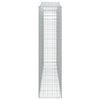 vidaXL Klenuté gabionové koše 8 ks 400x50x200/220cm pozinkované železo