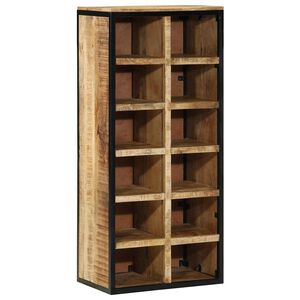 vidaXL Skř&iacute;ň na obuv 50 x 30 x 110 cm Masivn&iacute; mangov&eacute; dřevo Hněd&aacute;
