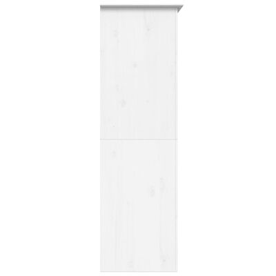 vidaXL Šatní skříň BODO bílá 101 x 52 x 176,5 cm masivní borové dřevo