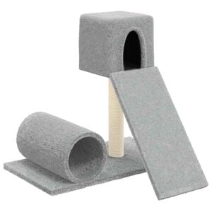 vidaXL &Scaron;krabadlo pro kočky se sisalov&yacute;m sloupkem světle &scaron;ed&eacute; 59 cm