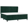vidaXL Box spring postel s matrac&iacute; tmavě zelen&aacute; 200x200 cm samet