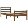 vidaXL R&aacute;m postele medově hněd&yacute; masivn&iacute; dřevo 75x190cm mal&eacute; jednolůžko