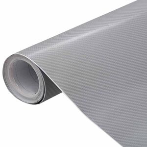 vidaXL F&oacute;lie na auto 2 ks 4D stř&iacute;brn&eacute; 100 x 150 cm + 50 x 150 cm