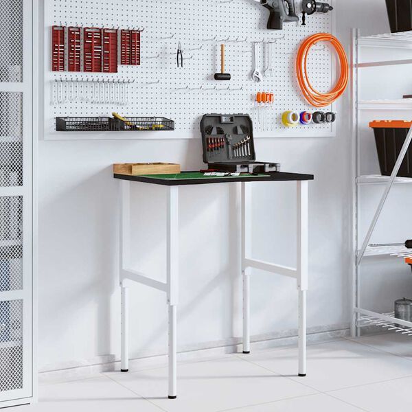 vidaXL Pracovní stůl tmavě hnědý 80 x 60 x (71,5–98) cm masivní dub