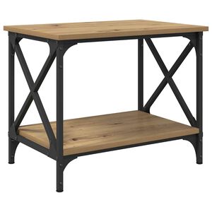 vidaXL Bočn&iacute; stůl Artisanov&yacute; dub 55 x 38 x 45 cm kompozitn&iacute; dřevo