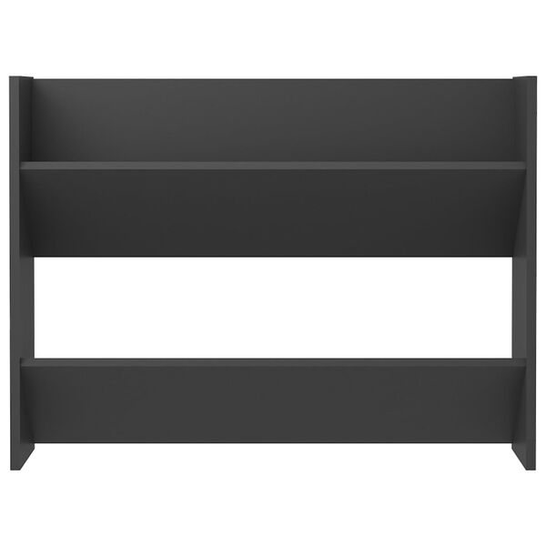 vidaXL N&aacute;stěnn&yacute; botn&iacute;k &scaron;ed&yacute; 80 x 18 x 60 cm dřevotř&iacute;ska