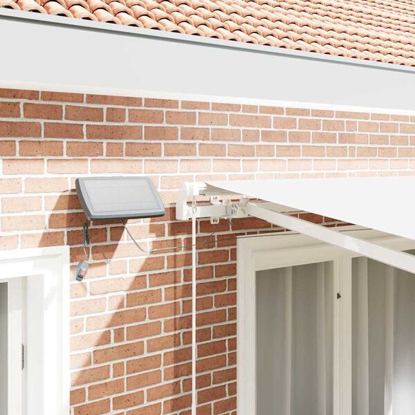 vidaXL Budsorovateln&eacute; zastře&scaron;en&iacute; B&iacute;l&aacute; 350 x 250 cm Textil a ocel