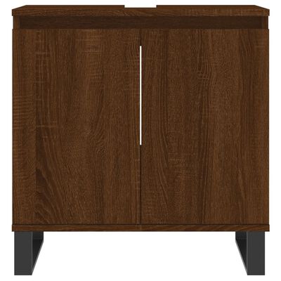 vidaXL Koupelnová skříňka hnědý dub 58 x 33 x 60 cm kompozitní dřevo