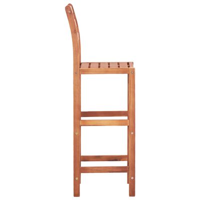 vidaXL Barové židle 2 ks masivní akáciové dřevo