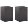 vidaXL Stojan na rostliny 2 pcs Čern&aacute; 40 x 40 x 60 cm Ocel