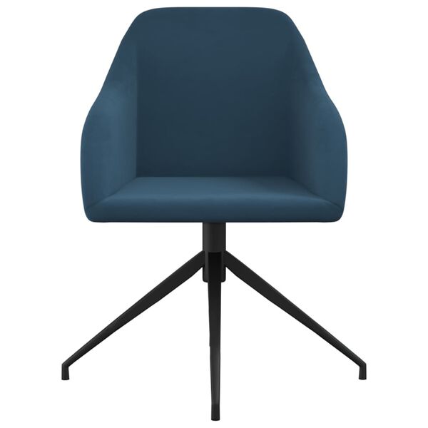 vidaXL J&iacute;deln&iacute; židle 6 ks modr&eacute; samet