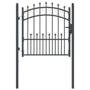 vidaXL Br&aacute;na s hroty EMMEN 104 x 97 cm Pr&aacute;&scaron;kově lakovan&aacute; ocel &Scaron;ed&aacute;
