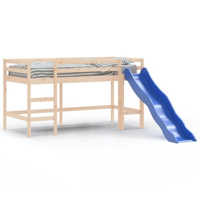 vidaXL Dětská patrová postel se skluzavkou 80 x 200 cm borové dřevo