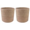 vidaXL Sada květin&aacute;čů 2 pcs Př&iacute;rodn&iacute; &Oslash; 21 x 21 cm 100% juta Tossa