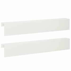 vidaXL Kryc&iacute; profil na zahradn&iacute; obruby 2 ks 100 x 10 x 15 cm Ocel B&iacute;l&aacute;