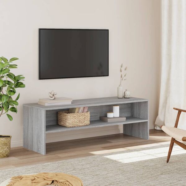 vidaXL TV skř&iacute;ňka &scaron;ed&aacute; sonoma 120 x 40 x 40 cm kompozitn&iacute; dřevo