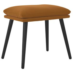 vidaXL Podnožka hněd&aacute; 45x29,5x35 cm samet