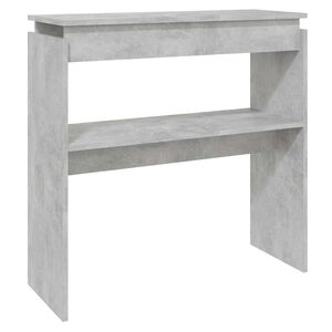 vidaXL Konzolov&yacute; stolek betonově &scaron;ed&yacute; 80 x 30 x 80 cm kompozitn&iacute; dřevo