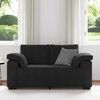 vidaXL Loveseat Sofa Černý 120 cm samet