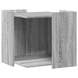 vidaXL Skř&iacute;ňka na kočič&iacute; z&aacute;chod &scaron;ed&aacute; sonoma 53 x 53 x 51 cm kompozit