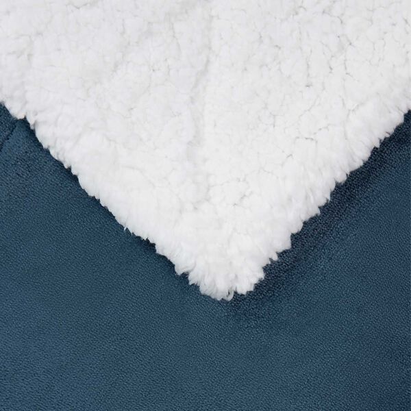 vidaXL Plažov&aacute; deka N&aacute;mořnick&aacute; modr&aacute; 130 x 150 cm Fleece