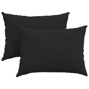 vidaXL Pohovkov&eacute; pol&scaron;t&aacute;ře 2 pcs Čern&aacute; 70 x 50 cm textil