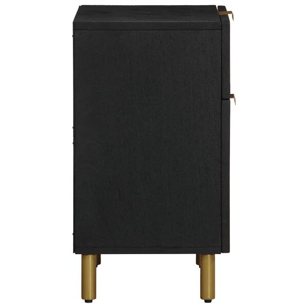 vidaXL Nočn&iacute; stolek čern&yacute; 50 x 33 x 60 cm kompozitn&iacute; dřevo