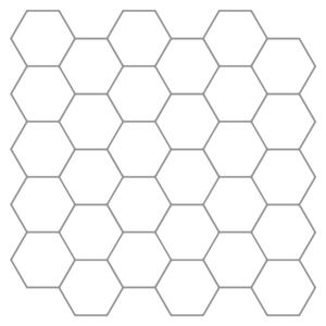 vidaXL Hexagon&aacute;ln&iacute; dlaždice 10 pcs B&iacute;l&aacute; &scaron;ed&aacute; 30 x 30 cm