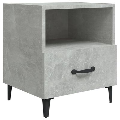 vidaXL Noční stolek betonově šedý kompozitní dřevo