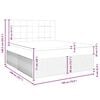 vidaXL Box spring postel s matrac&iacute; čern&aacute; 180x200 cm samet