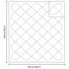 vidaXL Přikrývky a deky Bílá 240 x 220 cm Polyester