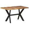 vidaXL J&iacute;deln&iacute; stůl 140x70x75 cm masiv s medovou povrchovou &uacute;pravou