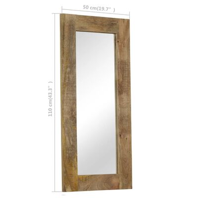 vidaXL Zrcadlo z masivního mangovníkového dřeva 50 x 110 cm
