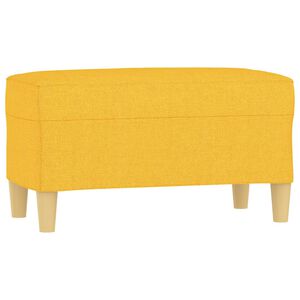 vidaXL Lavice světle žlut&aacute; 70x35x41 cm textil