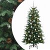 vidaXL Uměl&yacute; v&aacute;nočn&iacute; stromek s v&aacute;nočn&iacute;mi koulemi 150 cm 150 LED